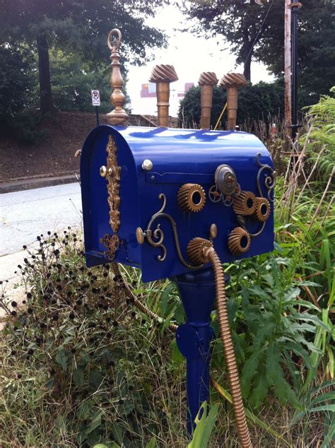 steampunk metal box|steampunk mailbox.